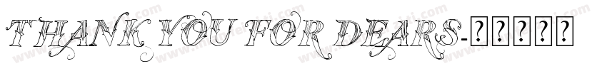 thank you for dears字体转换